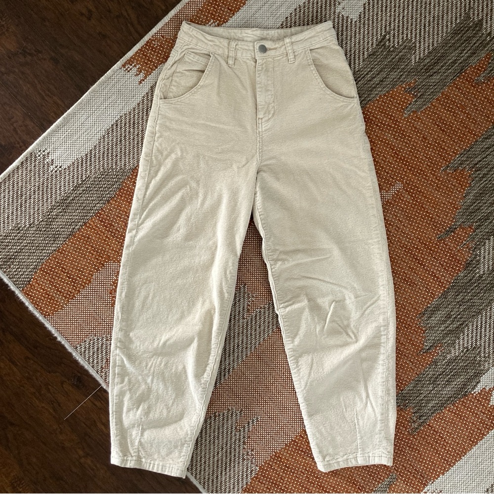 HIGH WAIST CORDUROY PANTS
